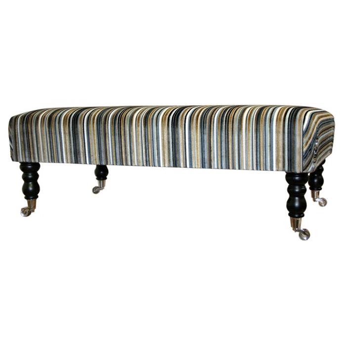 Black and cream velvet stripe footstool.jpg_1
